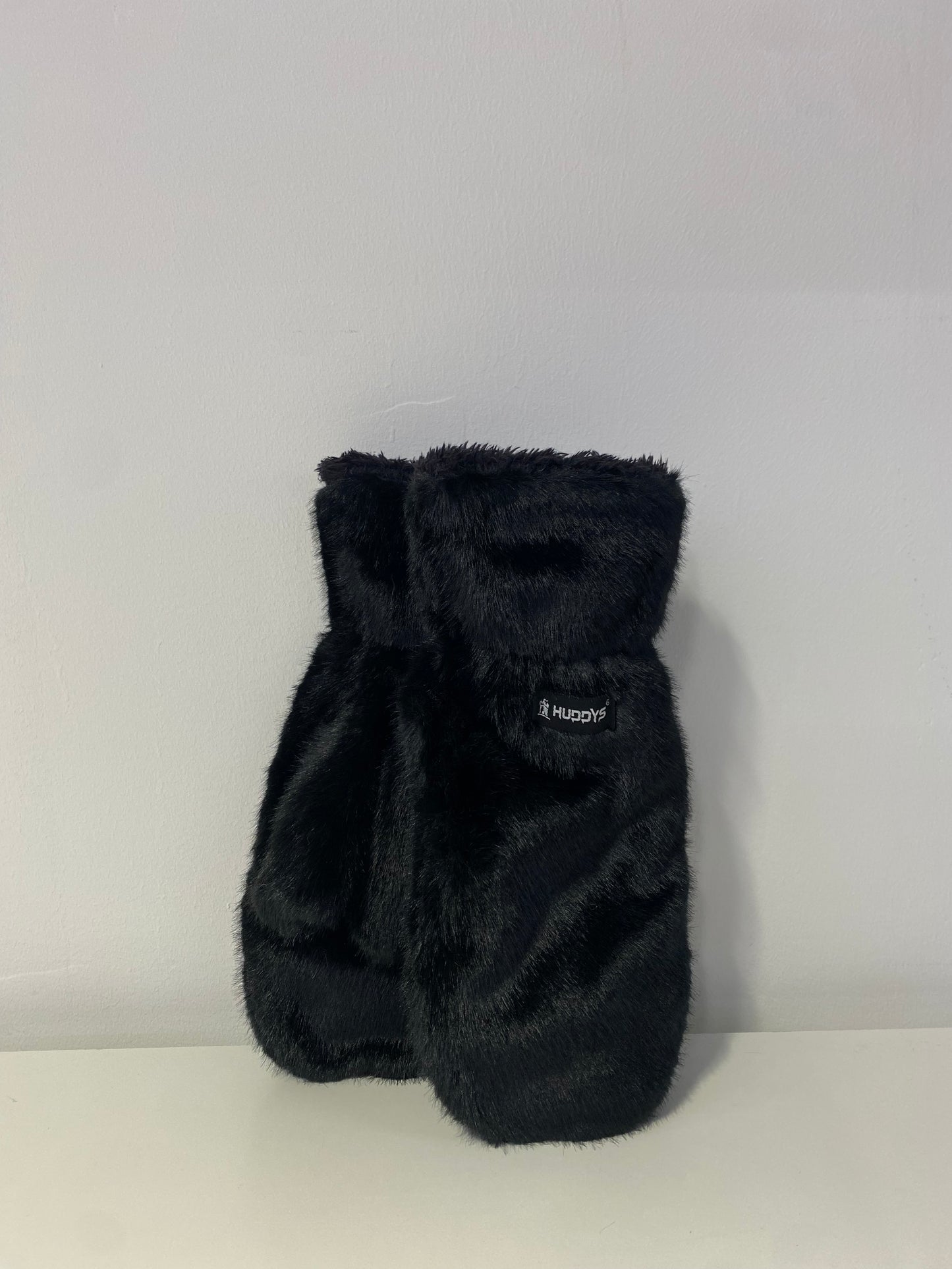 GK013 Kid Faux Fur Gloves/Mittens Black