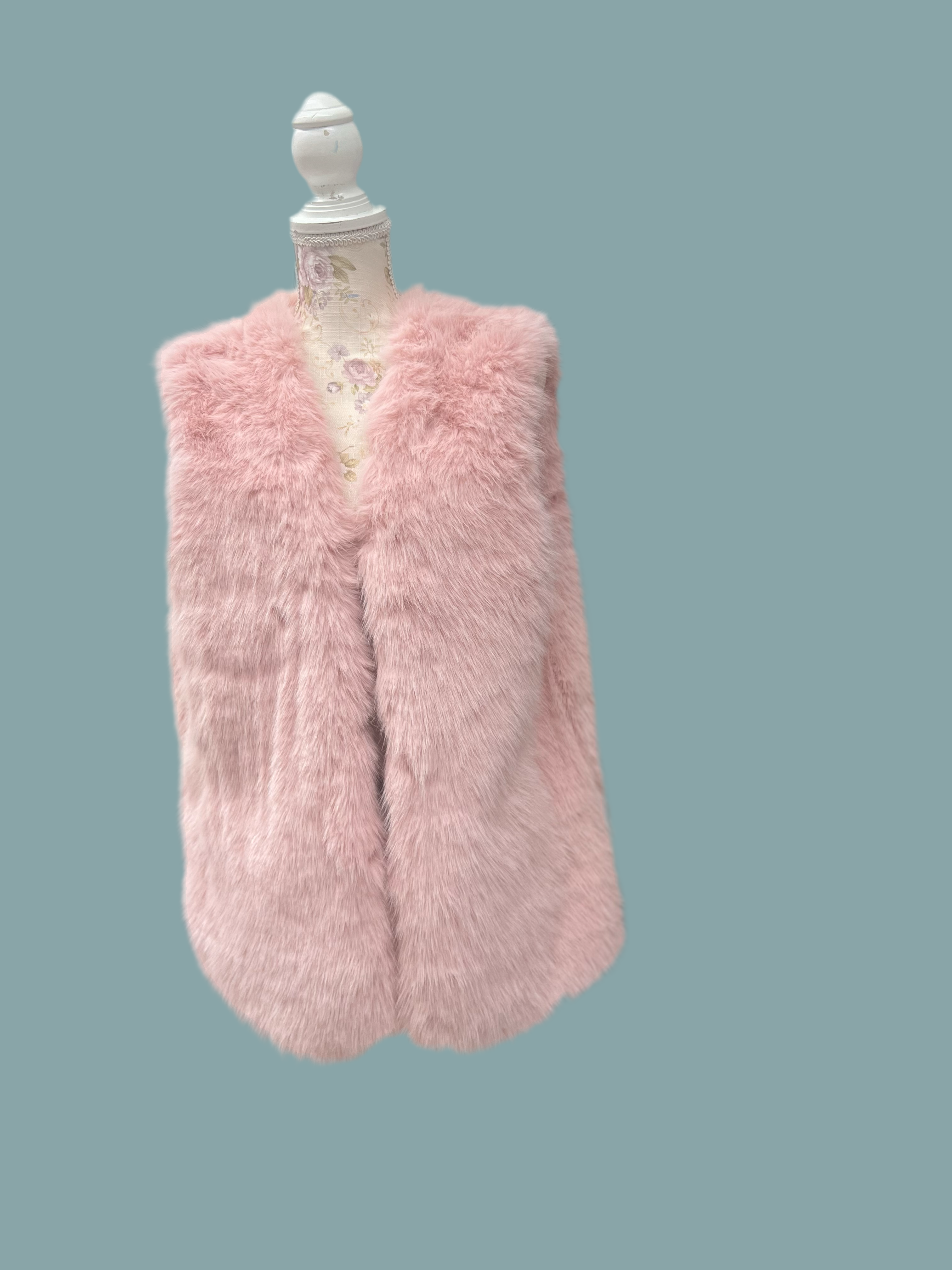 VC811 Faux Fur Vest Coat