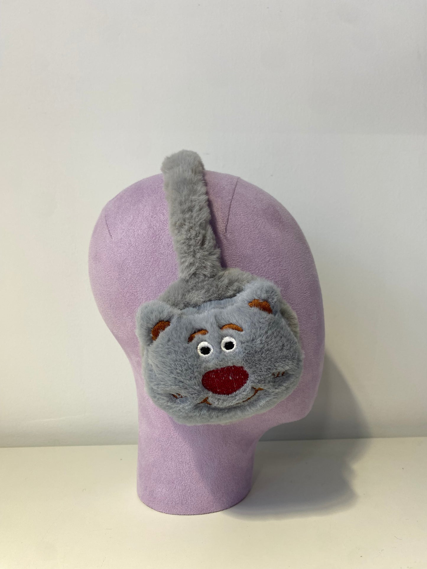 KE015 Kid Bear Earmuff Grey