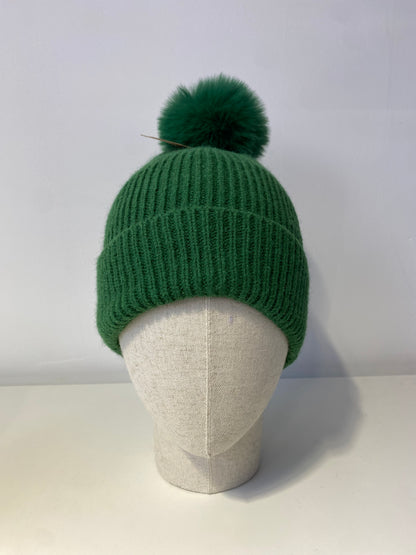 Plain Soft Beanie Green