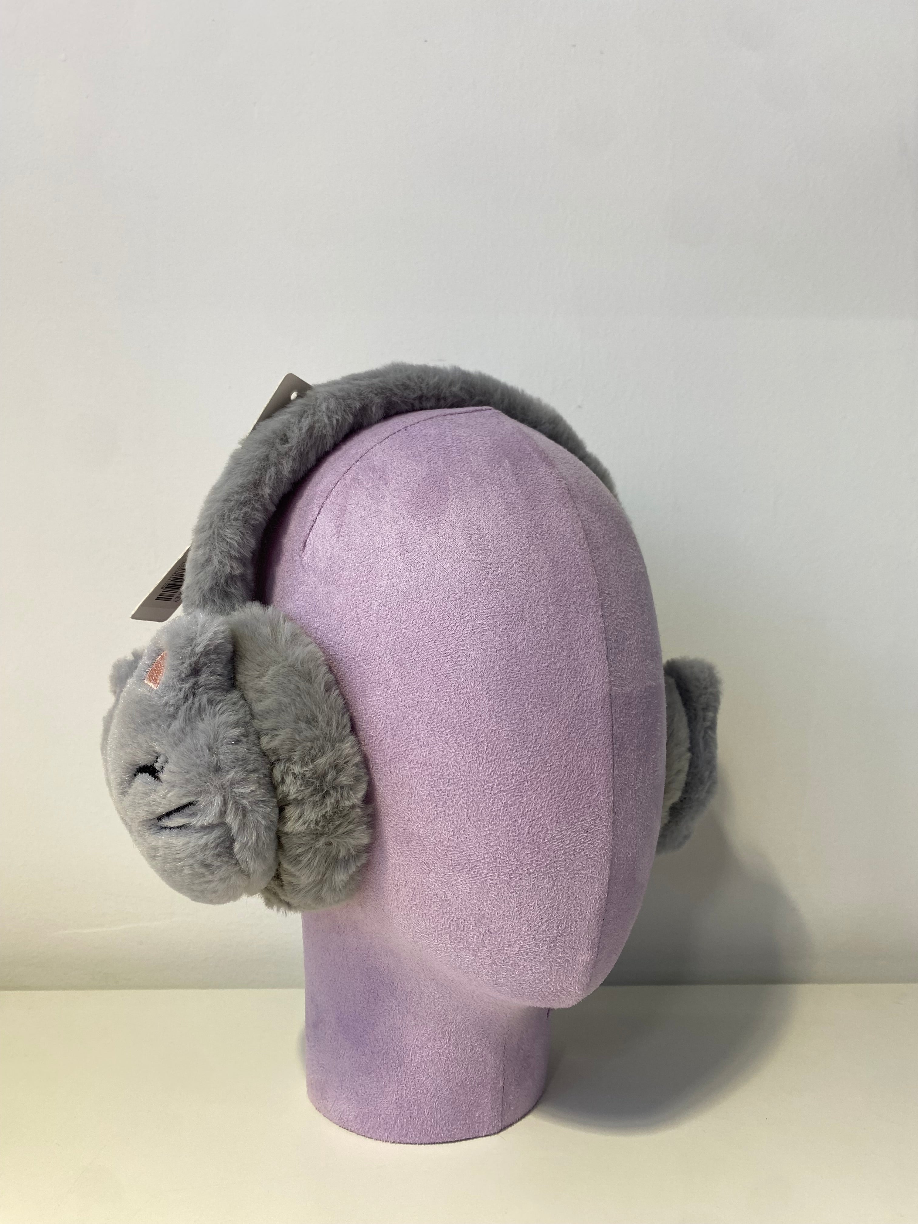 KE017 Kid Kitty Earmuff Grey