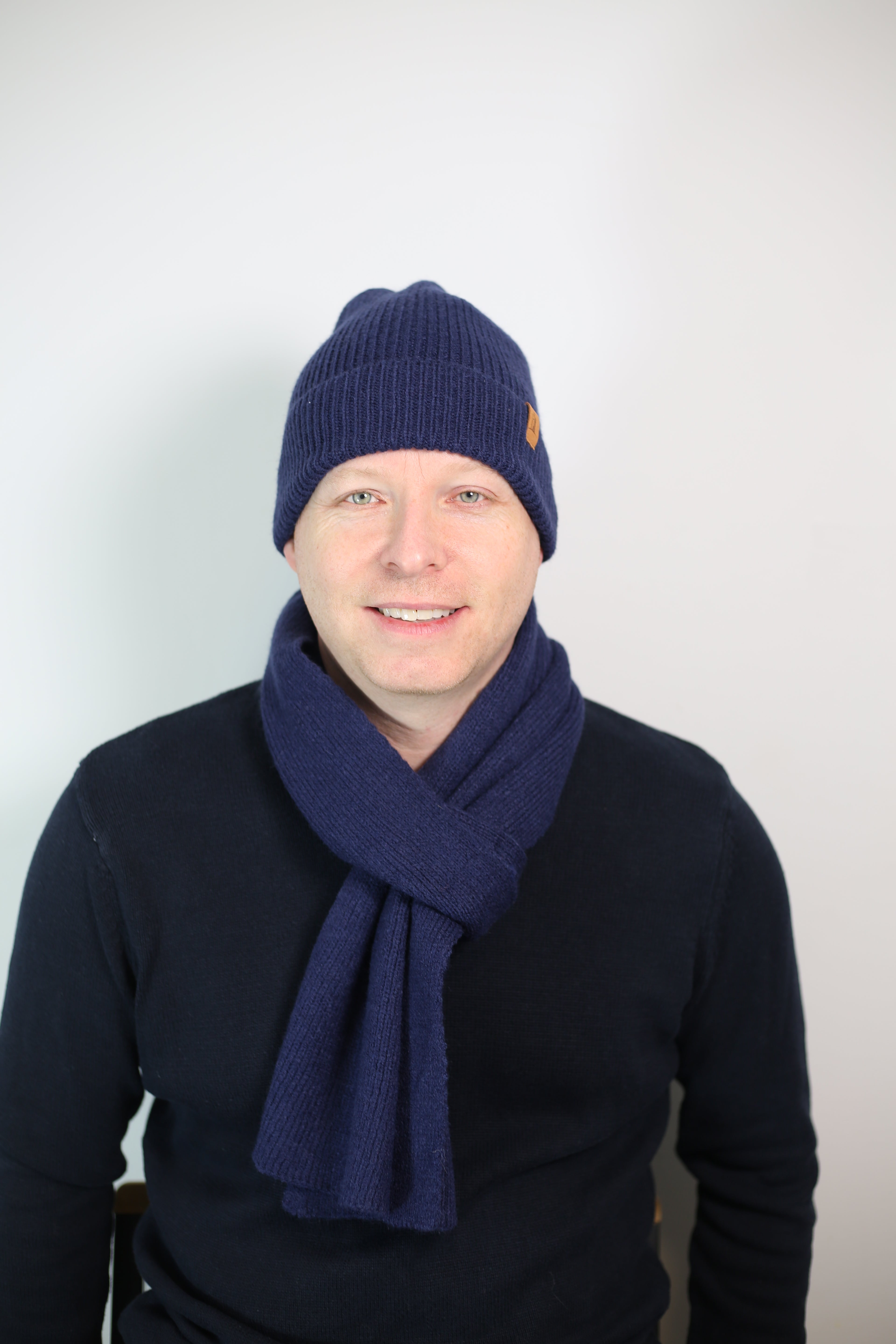 SET011 Plain Scarf & Hat Set