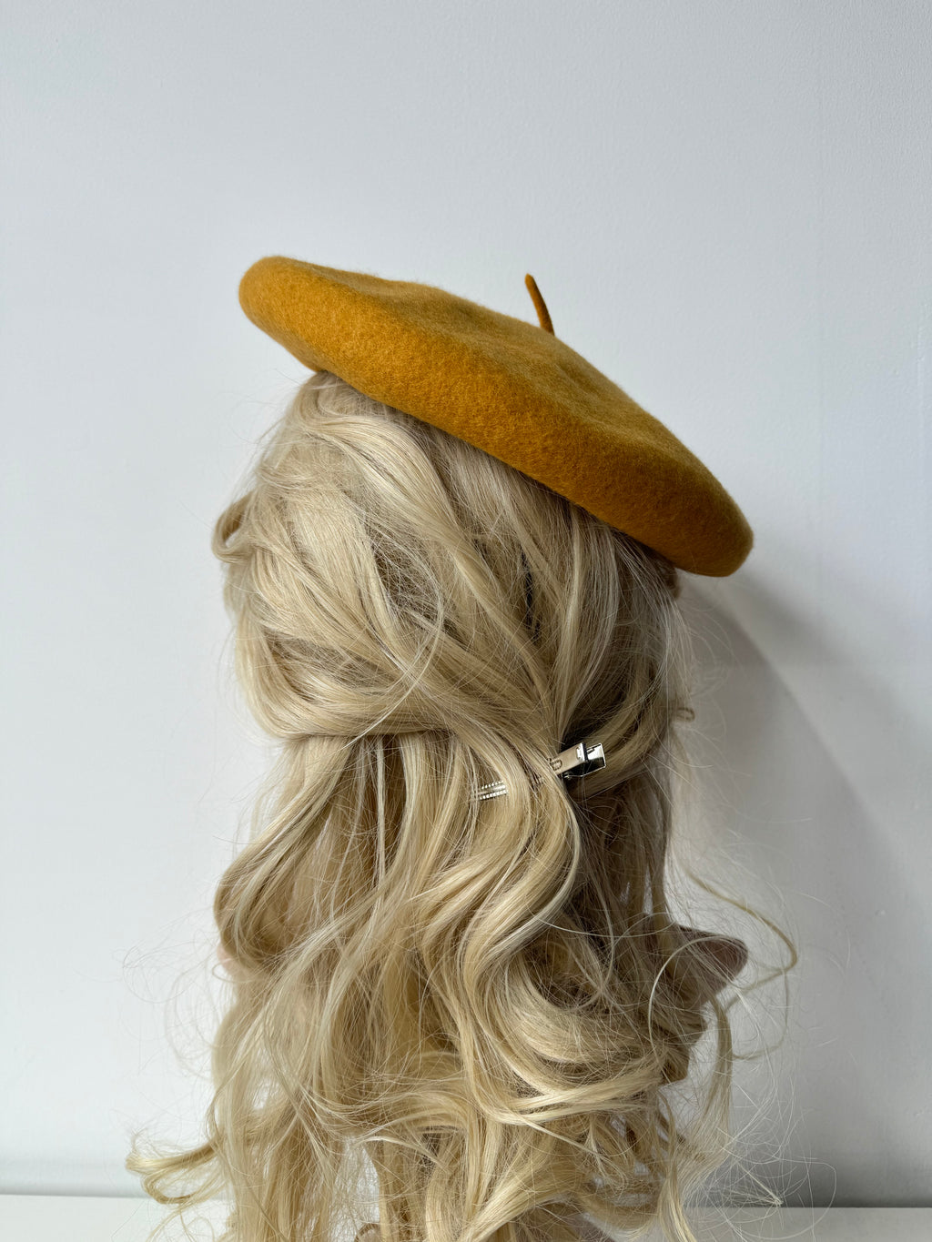 Beret 100% Wool Mustard