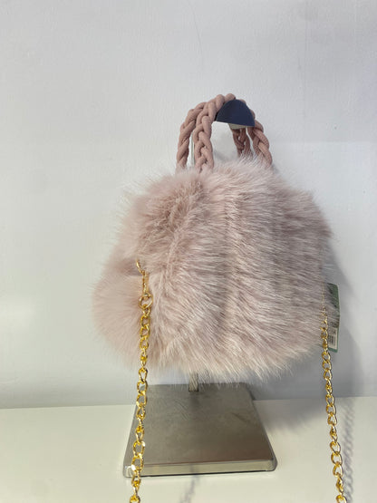 B704 Faux Fur Bag Pink