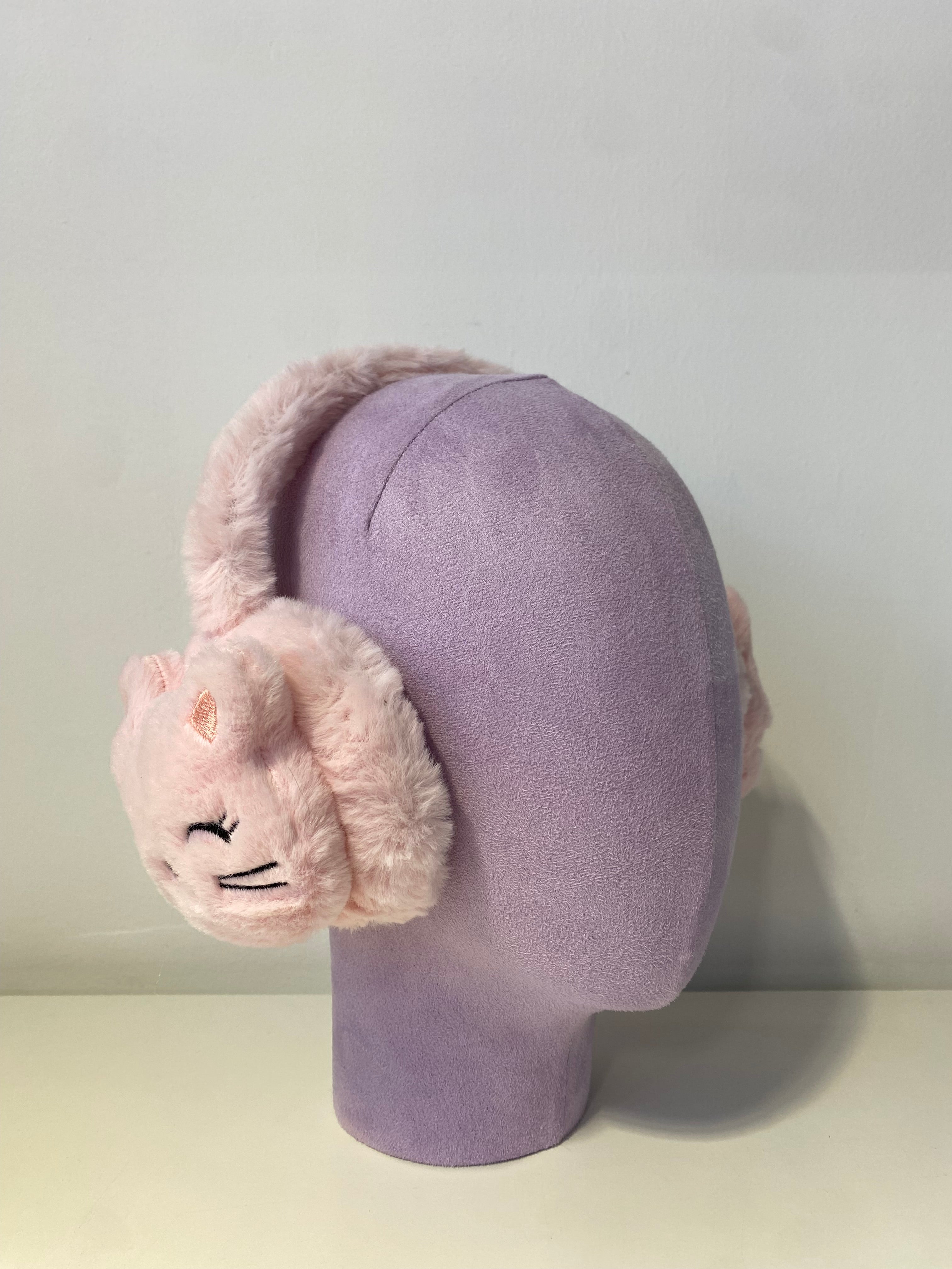 KE016 Kid Kitty Earmuff Pink