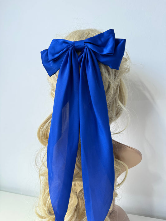 Hair Bow Royal Blue