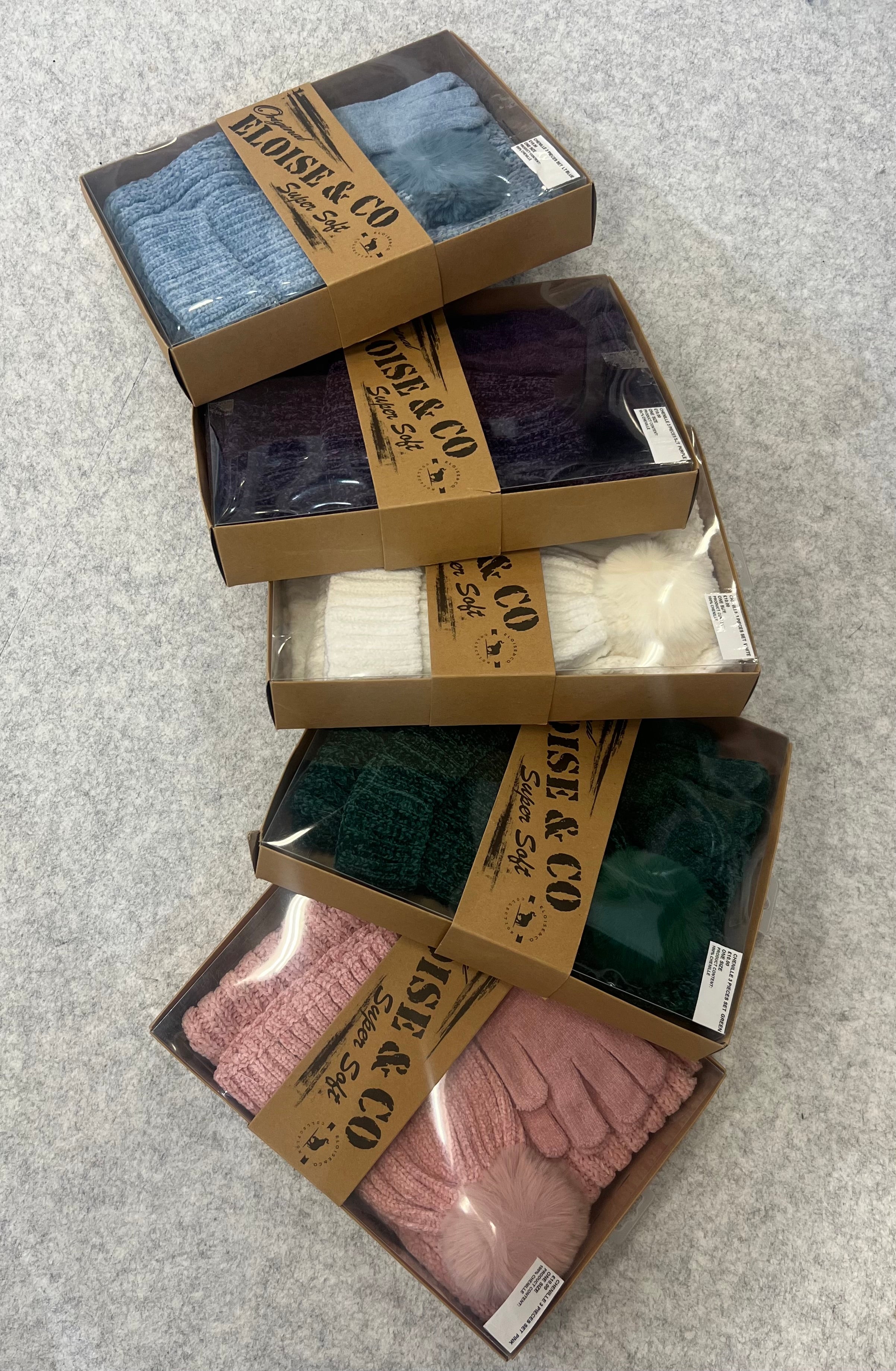 Chenille 3 Pieces Set