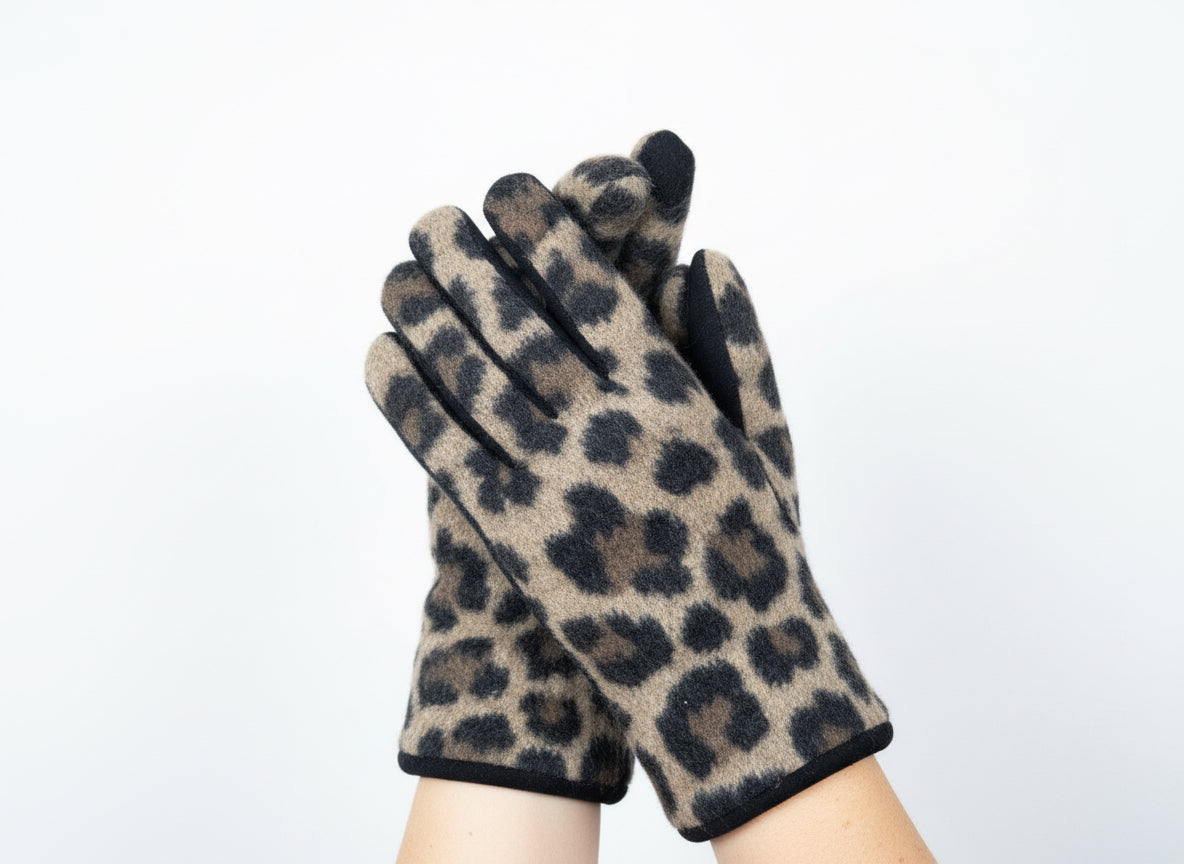 01017 Woman Suede-like Material Gloves