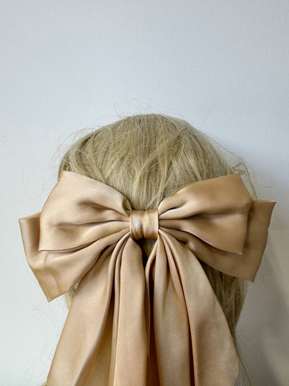 Hair Bow Champagne