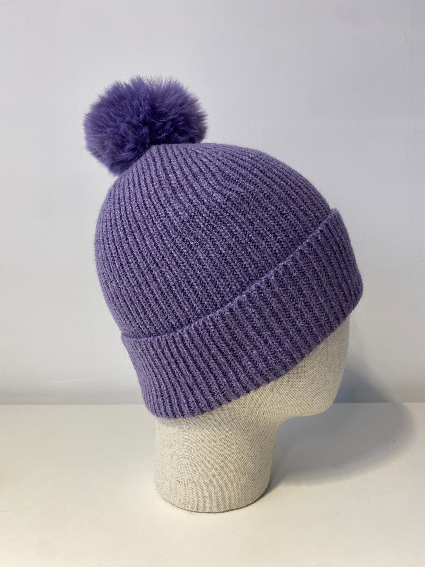 Plain Soft Beanie Purple