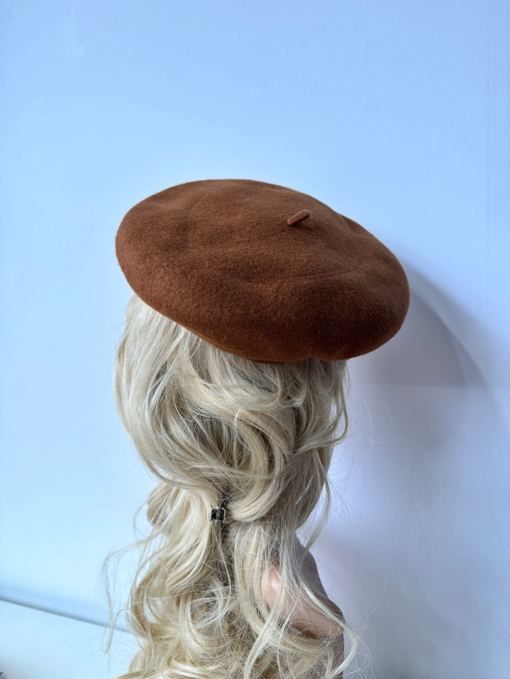 Beret 100% Wool Khaki