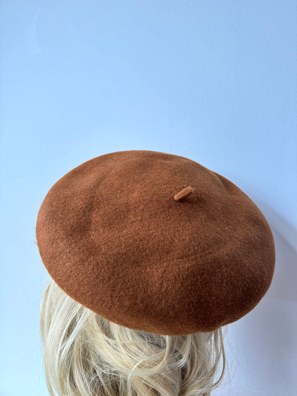 Beret 100% Wool Khaki