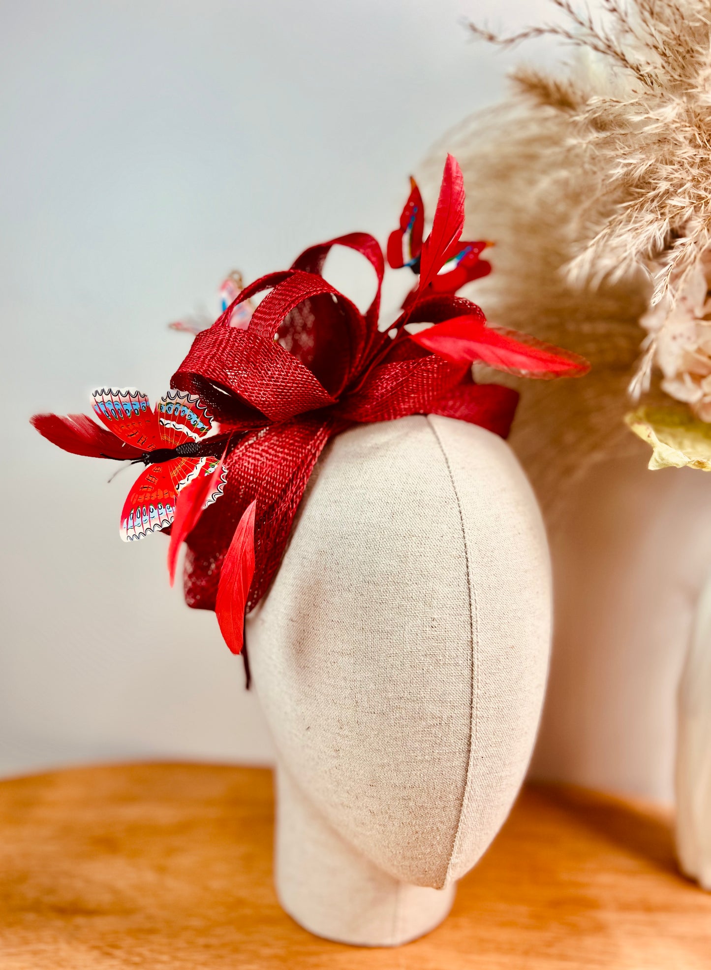F0009 Customize Red with Red Butterfly