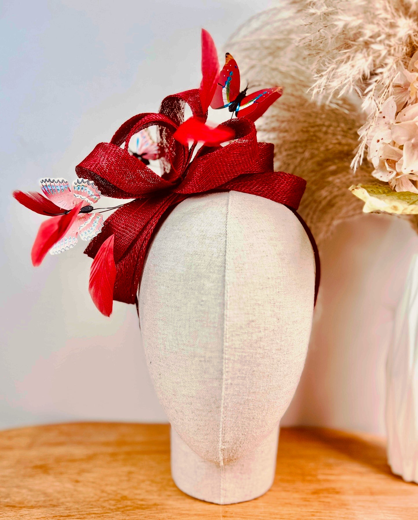 F0009 Customize Red with Red Butterfly