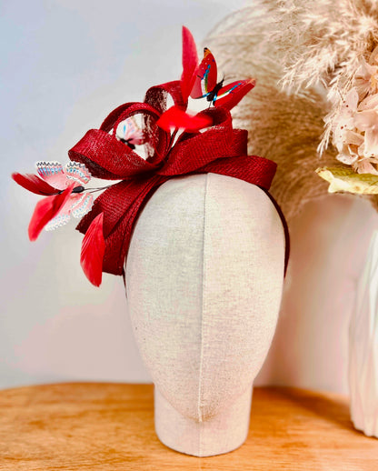 F0009 Customize Red with Red Butterfly