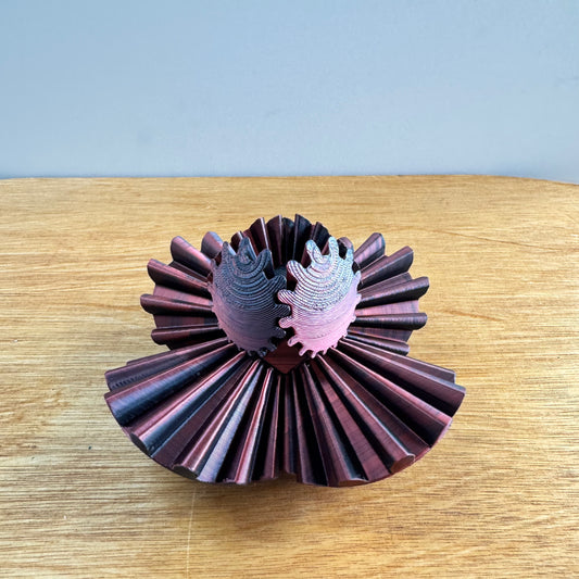 3D Printed A Vertical Gear Ball Toys（8cm）