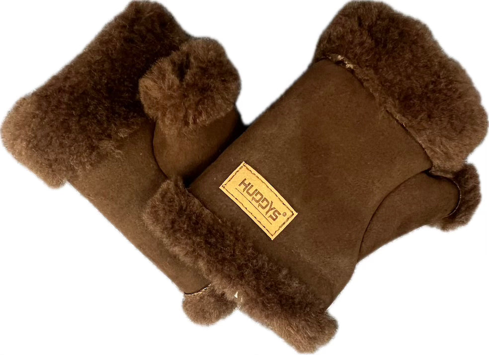 GW016 Faux Fur Fingerless Gloves