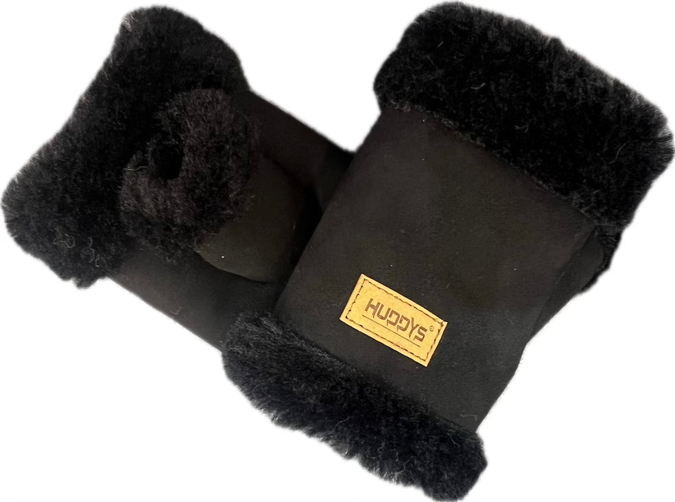 GW016 Faux Fur Fingerless Gloves