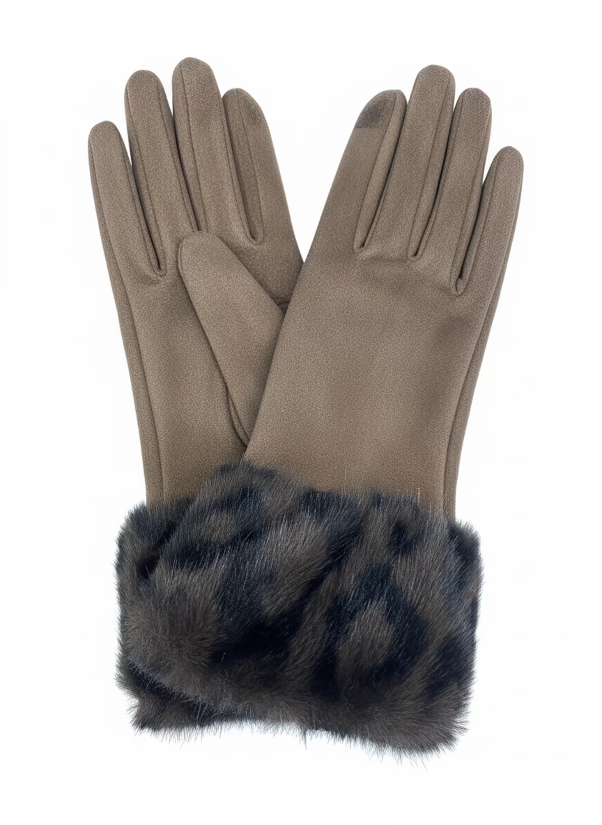 GW006 Woman Faux Fur Gloves