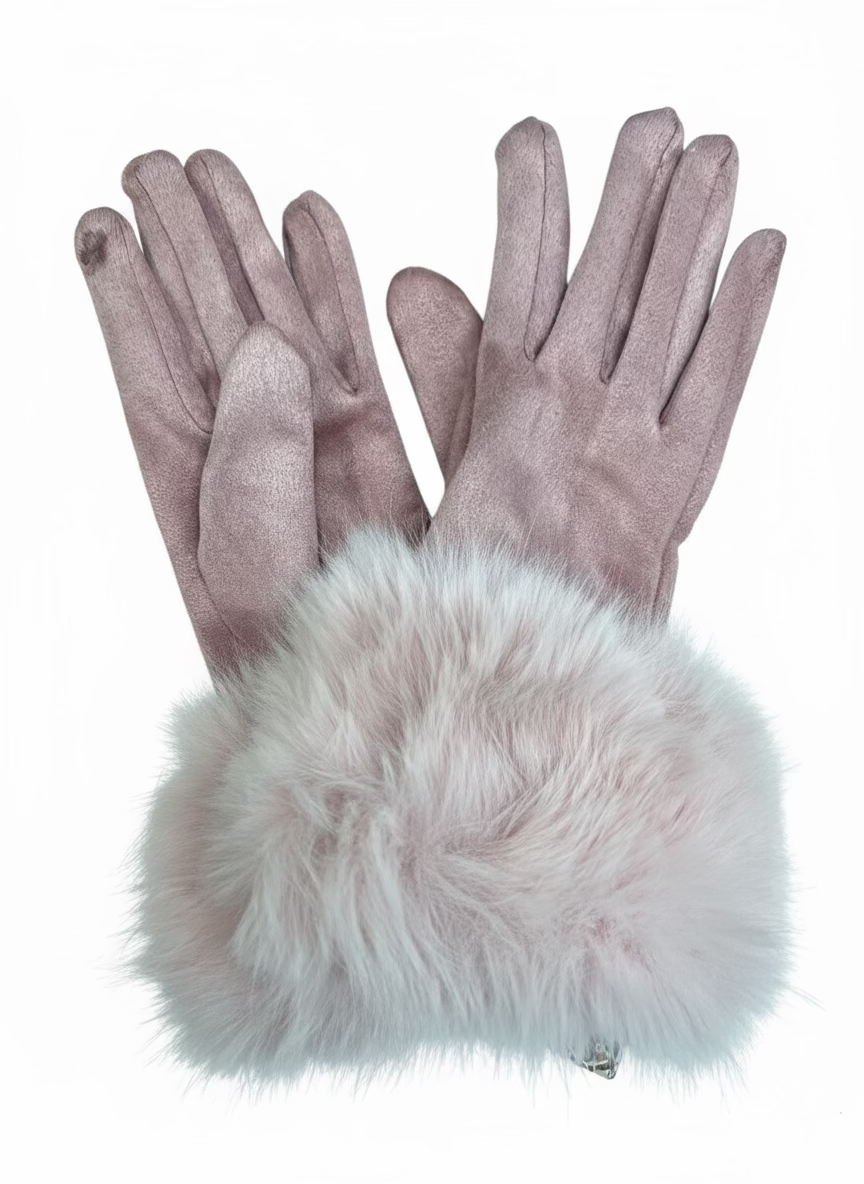 GW006 Woman Faux Fur Gloves