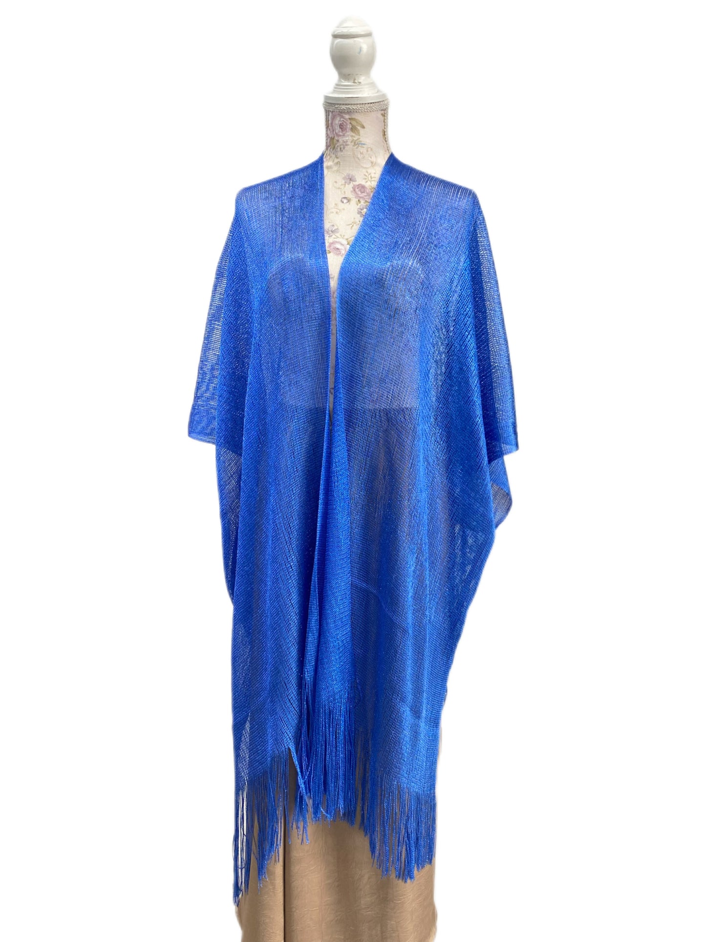 CE001 Beach Shawl royal blue