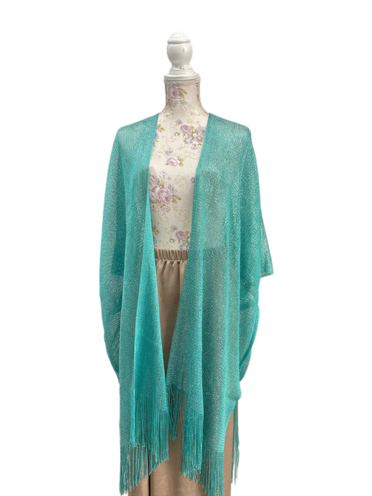 CE001 Beach Shawl teal/mint