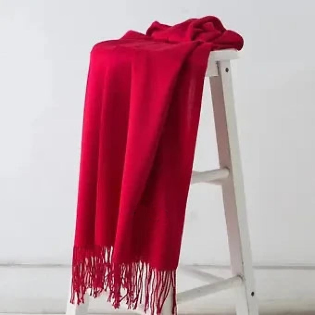 S0145 Cashmere Feeling Scarf 200g Red