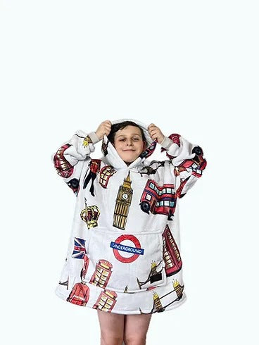 London Hoodie Blanket One-size (Youth)