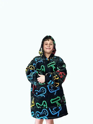 Colourful Game Hoodie Blanket One-size (Youth)