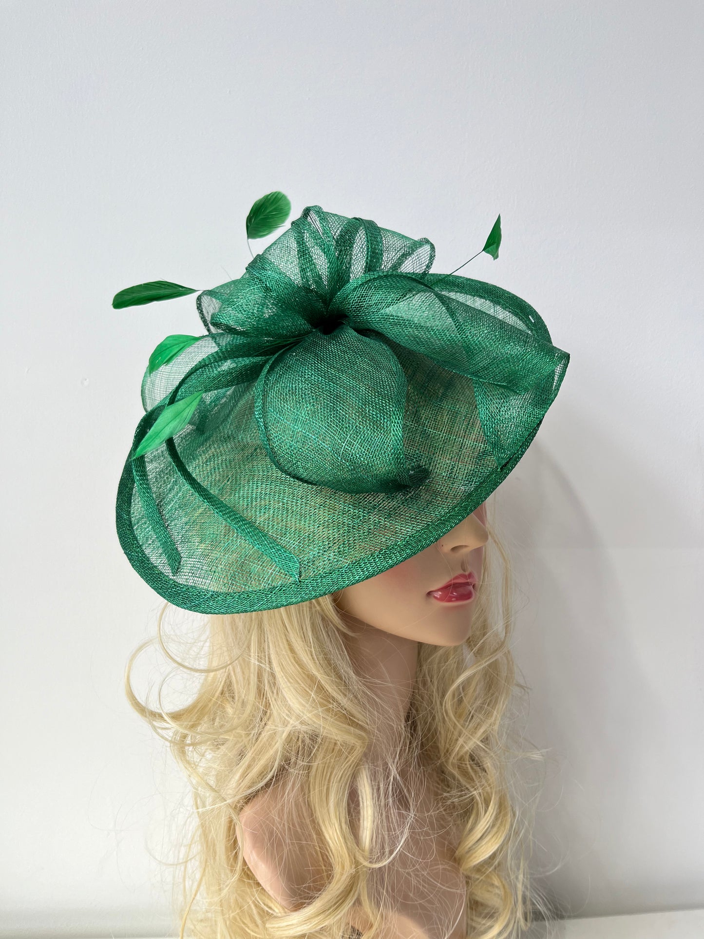 F0003 Green Hat Fascinator