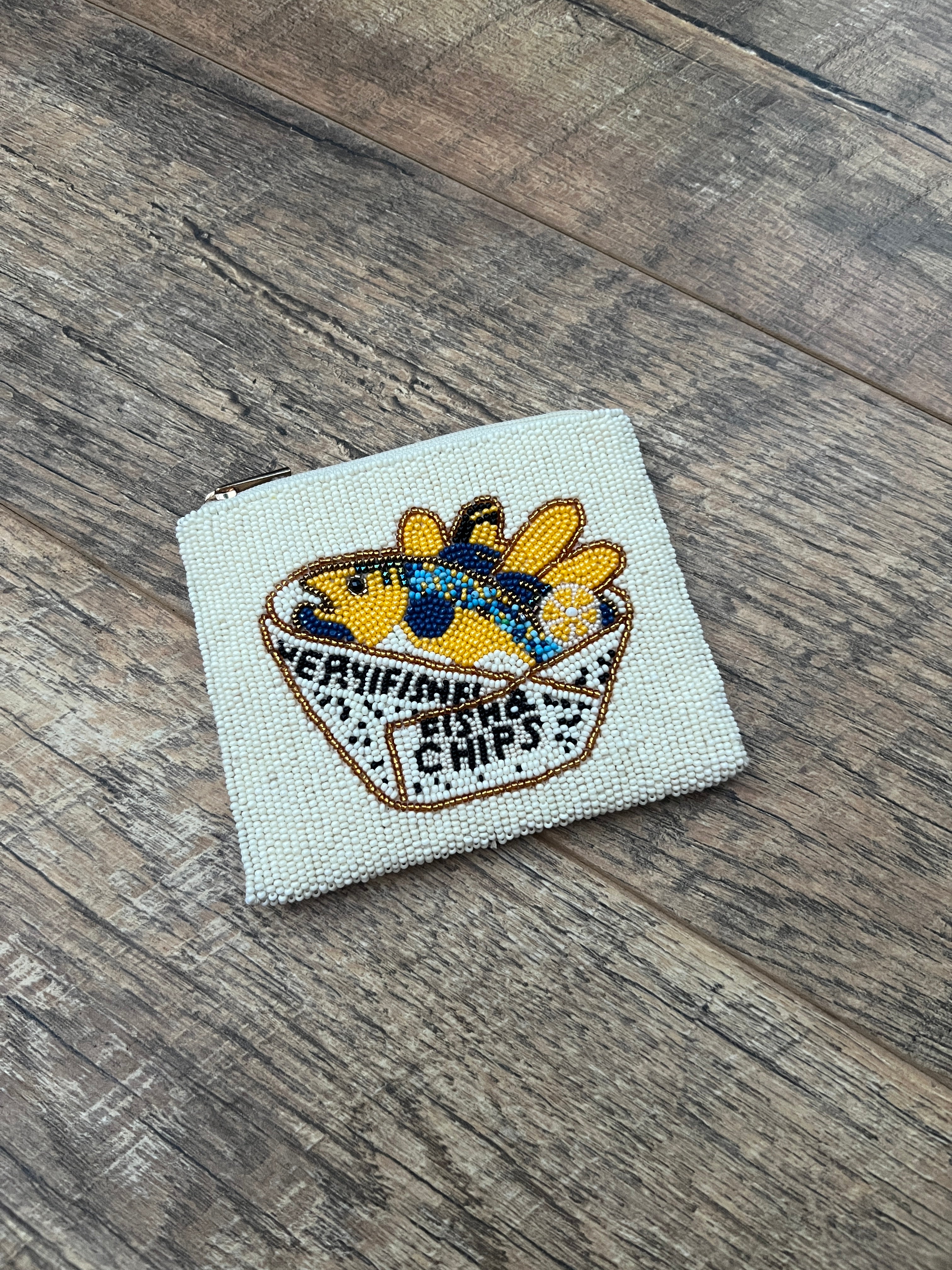 Canvas Beads Hand Made Coin Bag