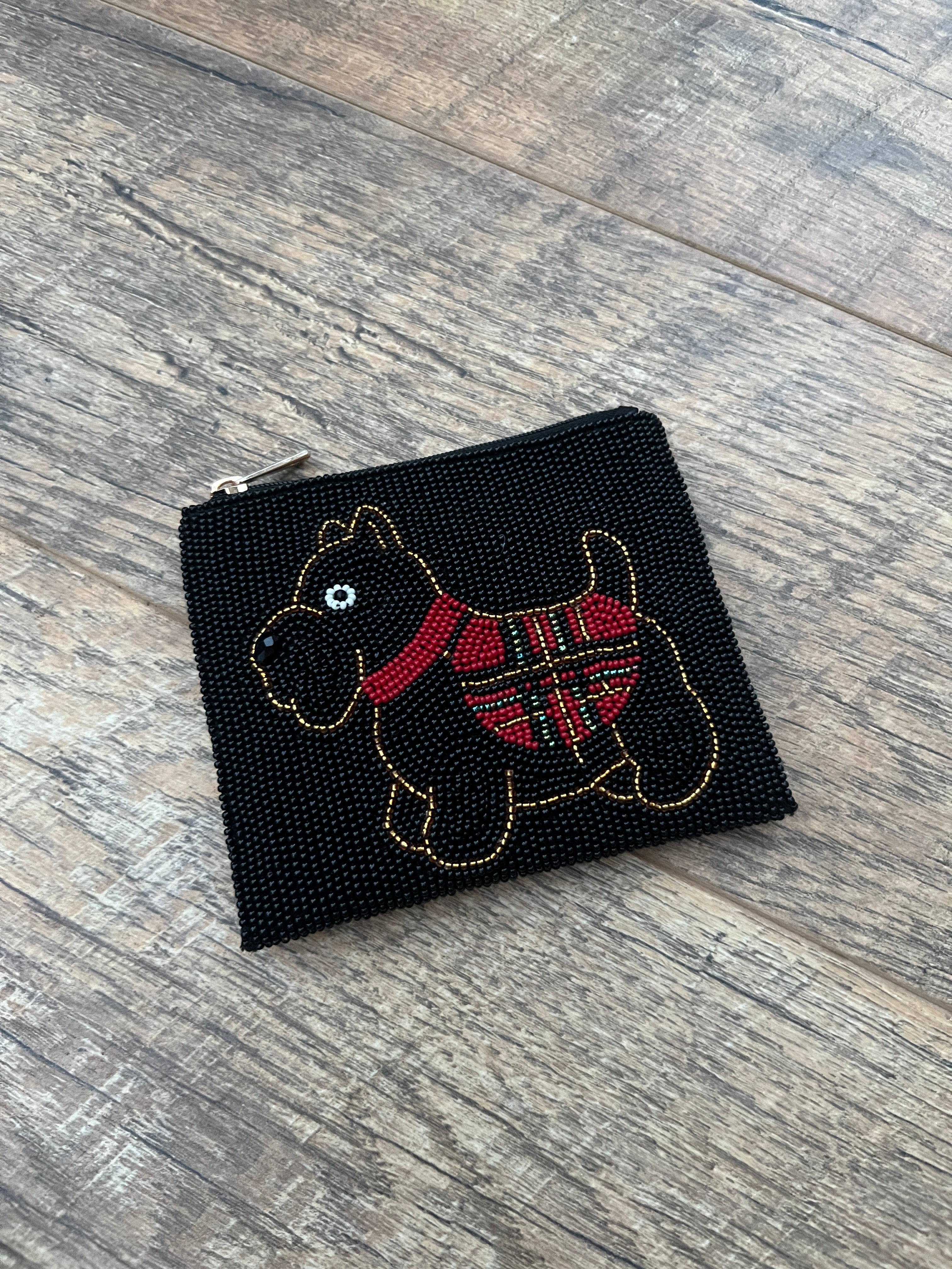 Canvas Beads Hand Made Coin Bag