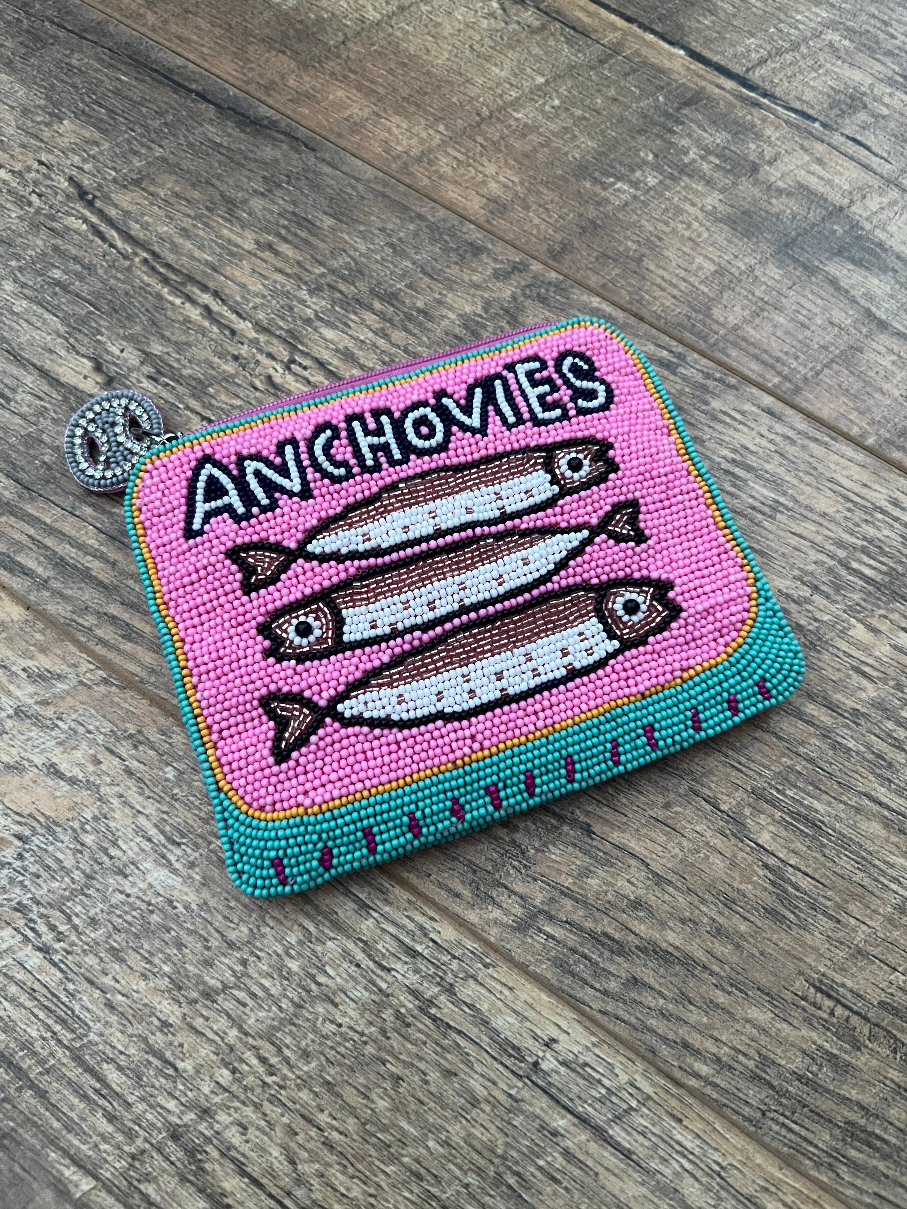 Canvas Beads Hand Made Coin Bag