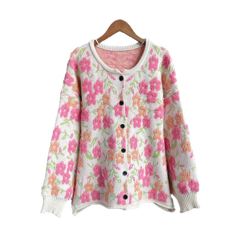 CG1040 Pastel Flower Cardigan