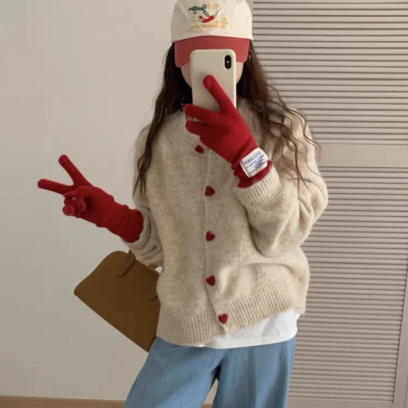 CG1046 Red Heart Cardigan