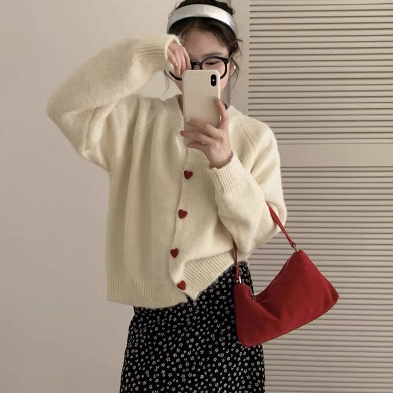 CG1046 Red Heart Cardigan