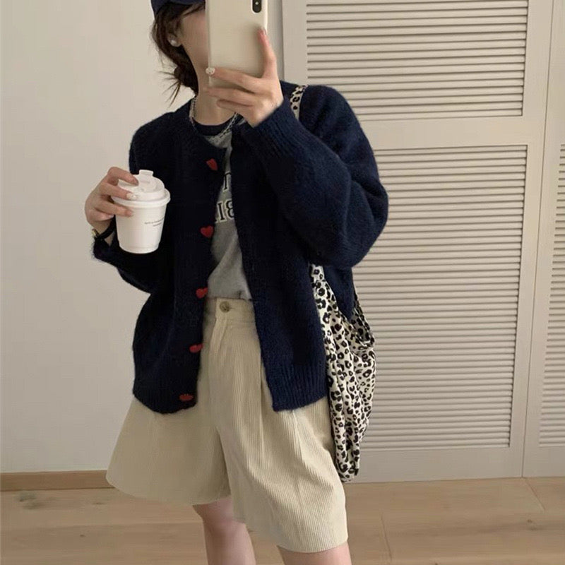 CG1046 Red Heart Cardigan