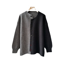 CG1049 Black with Grey Cardigan