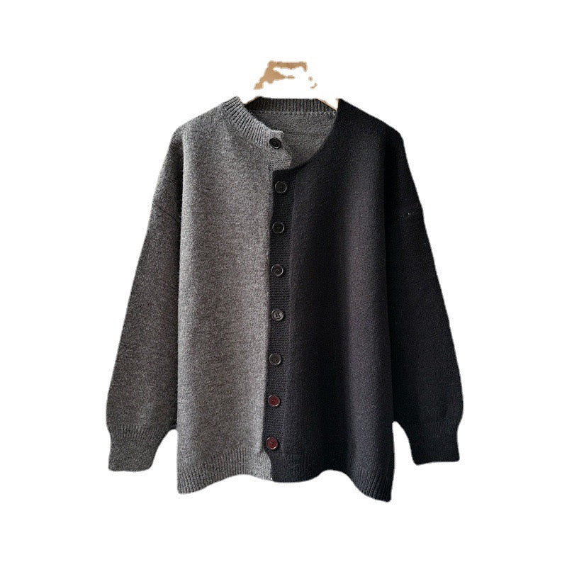 CG1049 Black with Grey Cardigan