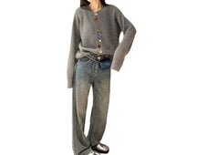 CG1052 Wonky Buttons Cardigan