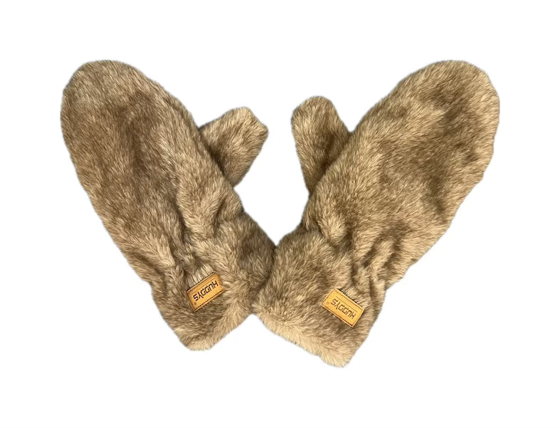 GW018 Faux Fur Mittens Gloves