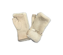 GW019 Faux Fur Fingerless Gloves
