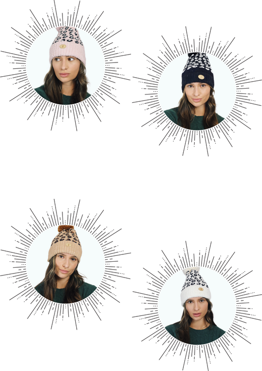 H00723 ￡3.5 Leopard Print Hat and Glove 12 sets mix pack