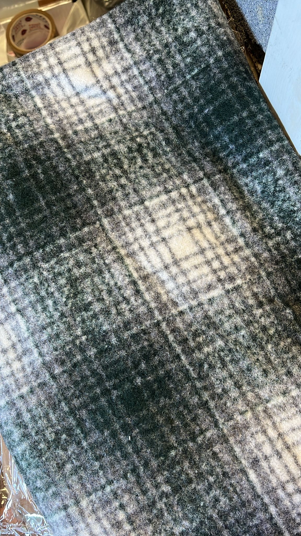 P009 Check Patten Poncho