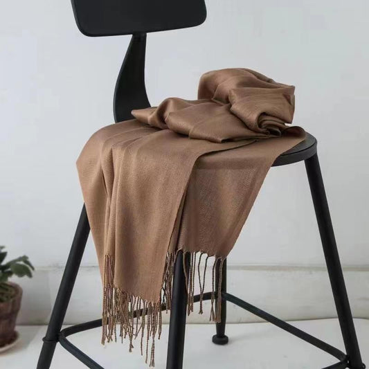 10# Cashmere Feeling Scarf 150g Coffee Brown
