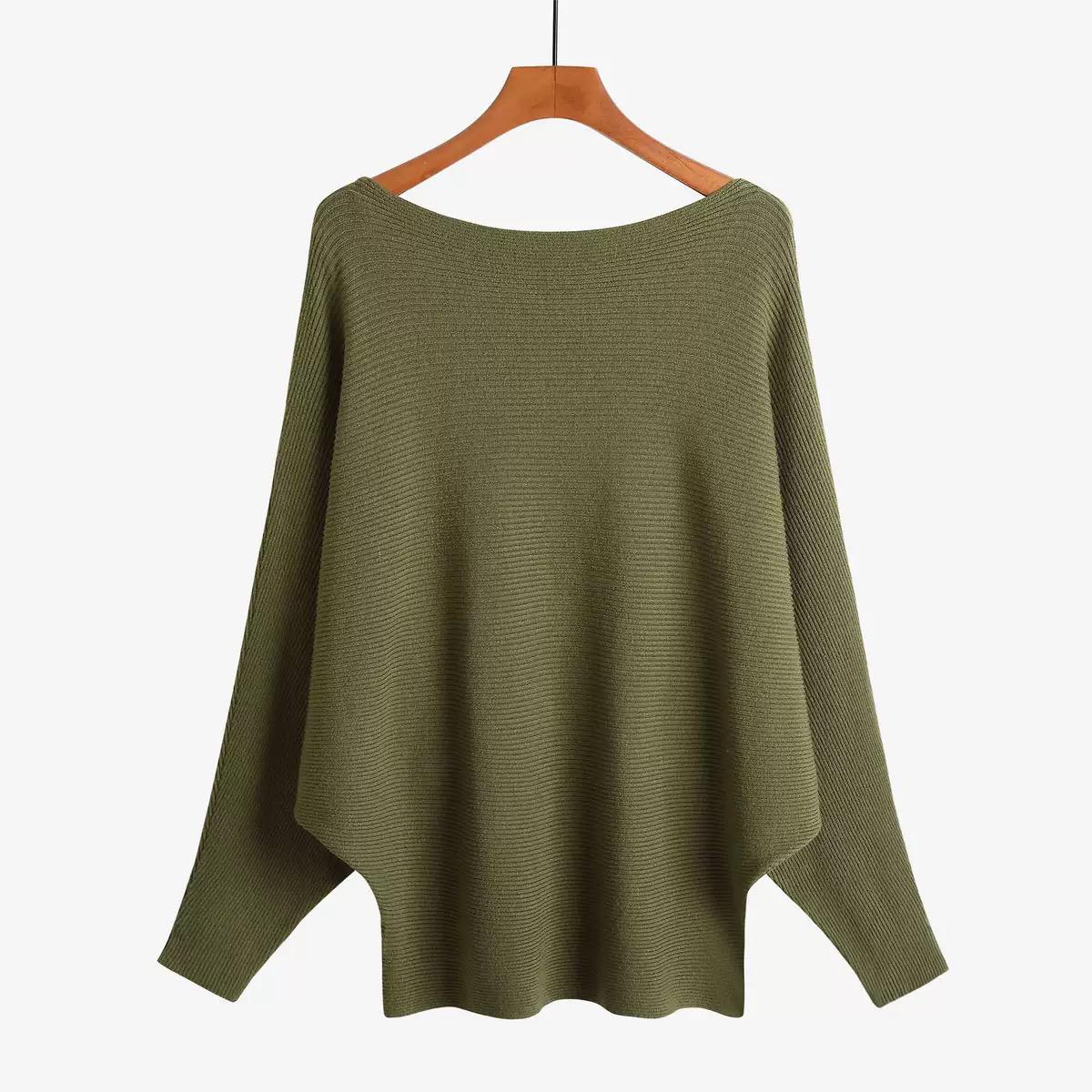 JR2005 Off Shoulder Sweater