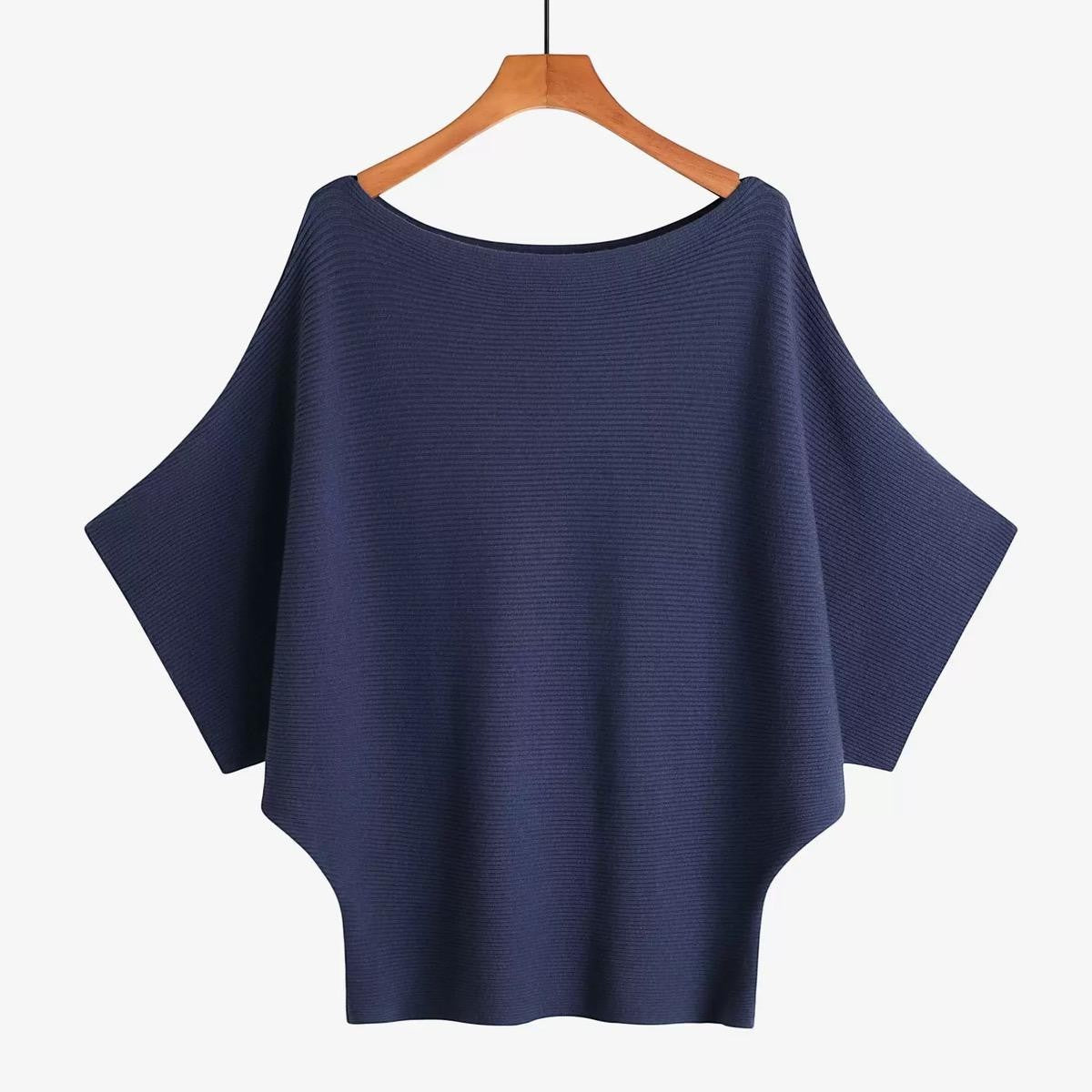 SR002 Off The Shoulder Sweater Navy