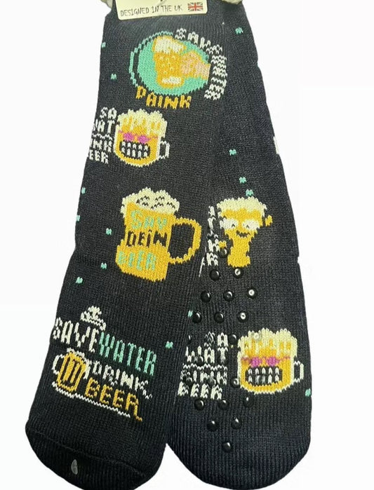 Beer Adult Slipper Socks