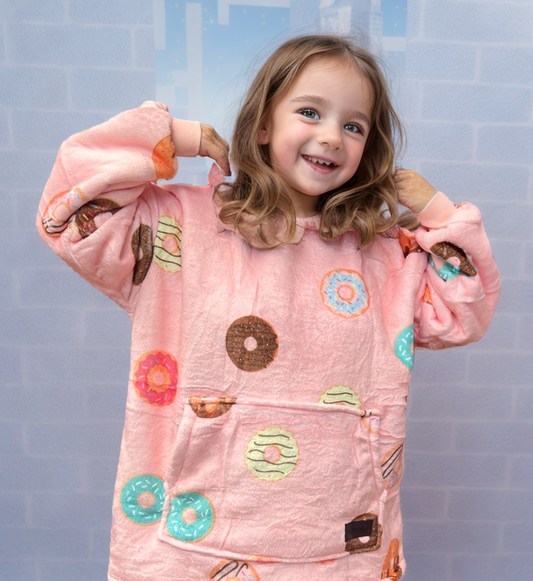 Donuts Hoodie Blanket One-size (Youth)