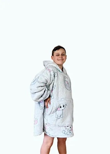 Elephants Hoodie Blanket One-size (Youth)